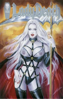 Lady Death: Blasphemy Anthem #1 Sketch Cover Signed by Lorenzo Sperlonga CGC 9.4 | Raremarq (Buy It Now)
