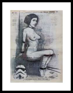 Wildfang, Emma - Sketch with chalk and pencil on a newspaper from 1916 - LEIA - Ouvrages d’art - (2019) | Catawiki