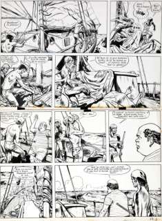 Jijé | Jerry Spring, planche n°34 Ã  l’encre de Chine de… | Banque Dessinée