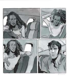 Bastien Vives | Corto Maltese - Dessin issu de l’album "Le jour d’avant" - 07 - H:35 x L:36,5 - Encre et aquarelle - 2025 - | Manjari & Partners