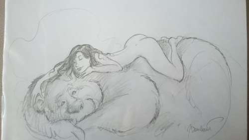 Bosschaert, Jan - Originele tekening - "Naked stuff" | Catawiki