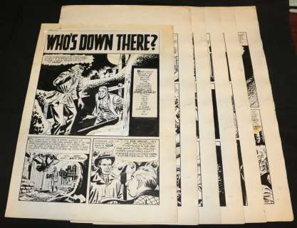 John Giunta, Manny Stallman - Chamber of chills magazine #10 complete six page story - la - ‘the dead sleep lightlty‘ - 1952