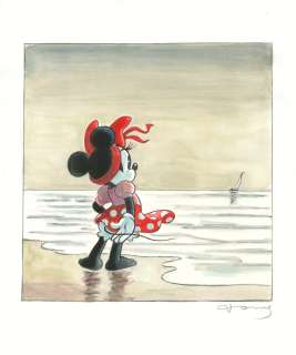 Tony Fernandez (Spain, 1965) | Minnie Contemplating the Sailboat | Corner4art