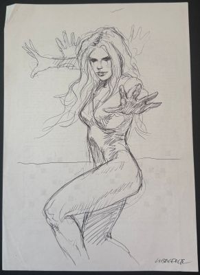 Liberatore, Illustration... | Lot 78 - Liberatore, illustration au bic noir représentant une... | Tessier Sarrou
