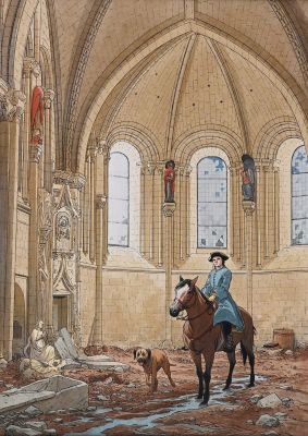 Pellerin, Patrice... | Lot 227 - PELLERIN, Patrice (né en 1955) L’Epervier. Illustration... | Coutau Bégarie