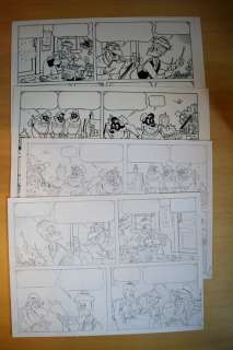 Beagle Boys & Archimede - A. Ferraris - 2x Tavole originali + preliminari "Easy as a child’s Play" B1/B2 - Loose page | Catawiki