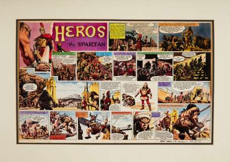 Lot 89 - Heros the Spartan original double-page artwork (1962) painted and…