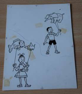 Suske en Wiske - 2 Originele tekeningen op 1 vel - Wij lezen met Suske en Wiske - Loose page - (1962) | Catawiki