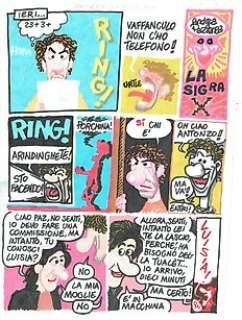 A. Pazienza - Tavola per Glamour "Antonzo e Luisia" - Loose page | Catawiki