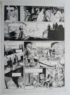 Verhaeghe, Christian - Originele pagina in inkt (p.33) - Kroniek der Guldensporenslag | Catawiki