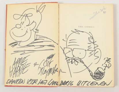 Appie Happie - Dédicace Appie Happie / Dik Bruynesteyn - in ’The Comics’ - Hardcover - First edition - (1947/1978) | Catawiki