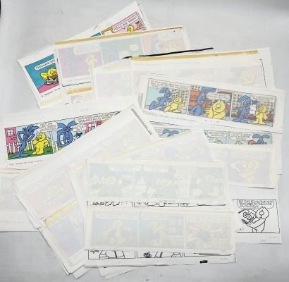 A large collection of original Henrys Cat artwork comic strips produced… | misc / divers