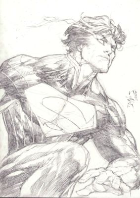 Ed Benes | Superman Absolut - 09"x12" Pencil | Ed Benes
