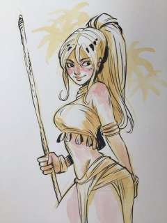 Barbucci, Alessandro - Dessin original couleur - EkhÃ¶ monde miroir | Catawiki