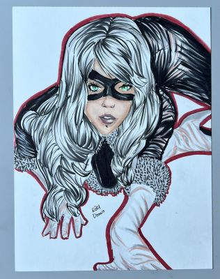 Arttrober2026 - Black Cat Art by EBUDraws | Raremarq (Buy It Now)