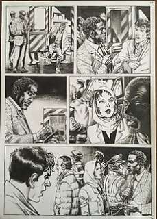 Dylan Dog n. 371 - Daniele Bigliardo - original page crossover Dampyr - Loose page - (2017)