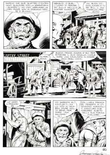 Tex Almanacco del West 2011 - 2 Tavola Originale "la citta’ del male" - Loose page - First edition - (2011) | Catawiki