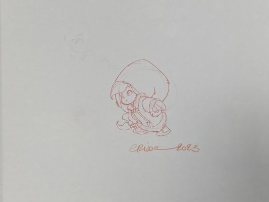 DESSIN ORIGINAL DE DIDIER CRISSE POUR ANYA : ANYA ESPIONNE | Pulp’s