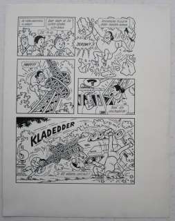 Eugeen Goossens - Originele pagina - Suske en Wiske - De gouden friet - (1990) | Catawiki