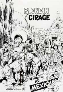 Séron | Blondin et Cirage, illustration Ã  l’encre de Chin… | Banque Dessinée