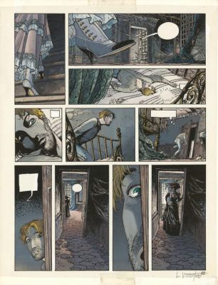 Laurent Vicomte | Bleu de mise en couleur pour la planche n°25 - L’Appel - Sasmira | Daniel Maghen