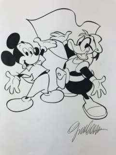 Giorgio Cavazzano - illustrazione originale "Paperinik e Topolino" - Loose page | Catawiki