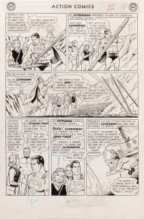 Curt Swan original artwork for Action Comics #304, page 9. | Profiles in History