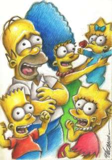 Joan Vizcarra - Original Drawing - The Simpsons - Original Art | Catawiki