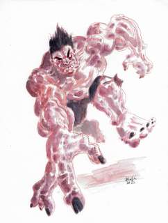 German Genga | Ilustraciones German Genga - Red hulk | NRisso Art