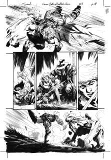 Jonas Scharf | Conan: Battle of the Black Stone issue 3, page 18 | Geoff M Art Sales