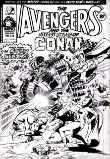 Al Milgrom Dave Wenzel - avengers #142 british cover (quicksilver, scarlet witch, vision, rick jones! ) 1976