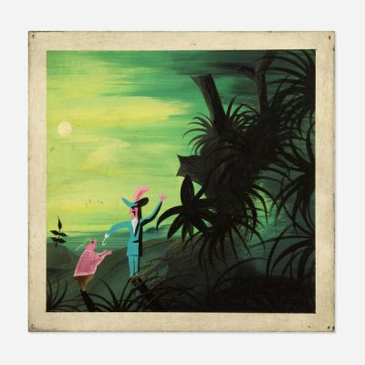 Mary Blair | Peter Pan "Captain Hook" Concept Presentation Original Art | Landry Pop Auctions