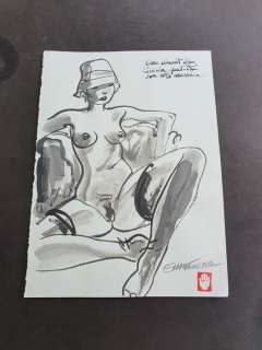 Maltaite, Eric - Dessin érotique - Série "Nuits d’insomnie" - Loose page - (2020) | Catawiki