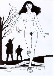 Renaud | Illustration Ã  l’encre de Chine représentantÂ un… | Banque Dessinée