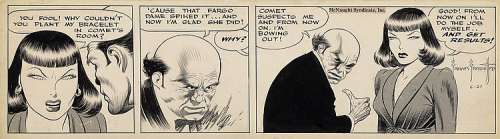 Lot 66: (Frazetta) Johnny Comet: 6-27-52 (Raven Rockett faces).