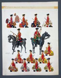 Funcken, Fred & Liliane - Dessin original couleur - Dragons de Grande Bretagne - (1969) | Catawiki