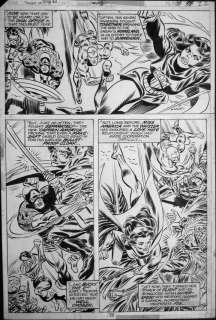 Frank Robbins - WHAT IF INVADERS #4 PG 22 Whizzer, Miss America, Cap & Bucky SPLASHY