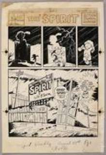 Original Art: Spirit Weekly Story Page 1 (of 7) by Will Eisner, August 27th, 1950 | mycomicshop.com