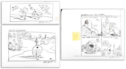 Michael Paraskevas Alien Comic Strips Graphite, 3 | misc / divers