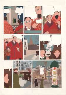 Tardi | Adèle Blanc-Sec, bleu de coloriage Ã  la gouache … | Banque Dessinée