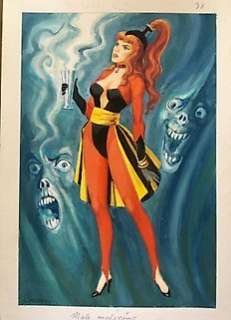 Satanik - Severino Baraldi - illustrazione originale omaggio a Magnus - Loose page