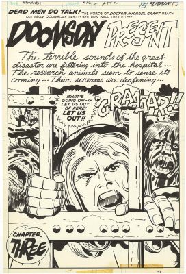 Jack Kirby | Kamandi #16 p11 (Splash)(Kick-Ass) | Nostalgic Investments