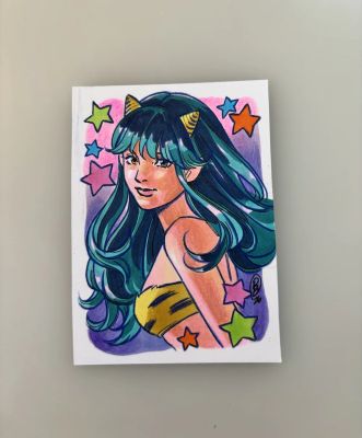 Danica Brine | Lum (Urusei Yatsura) Sketchcard | Art by Canucks