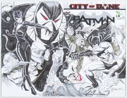 Alex Saviuk Batman #75 Wraparound Sketch Cover Variant Original Art (DC, 2019) CGC Signature Series NM/MT 9.8 White - | Heritage