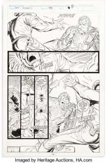 Rob Liefeld and Hilary Barta The New Mutants #88 Story Page 8 Original Art (Marvel, 1990). Cable tricks some guards - | Heritage