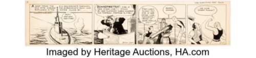 Caniff, Milton | Milton Caniff Dickie Dare Daily Comic Strip Original Art dated 11-7-34 (Associated Press Syndicate, 1934).... | Heritage