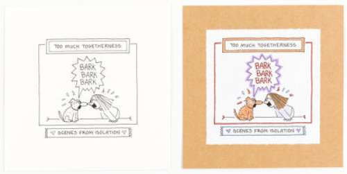 Guisewite, Cathy | Cathy Guisewite Scenes from Isolation Page 7 Single Panel Comic Illustration Original Art (Andrews McMeel Publishi... (Total: 2 Original Art) | Heritage