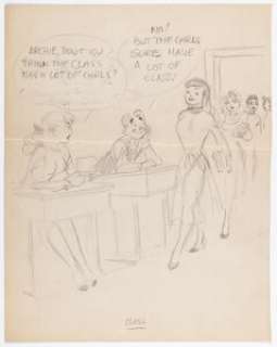 Montana, Bob | Bob Montana Archie Comics #46 Cover Preliminary Original Art (Archie, 1950).... | Heritage