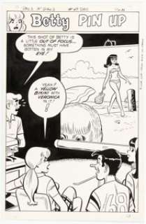 Dan DeCarlo Archie’s Pals ’n’ Gals #49 Betty Pin-Up Illustration Original Art (Archie, 1968). | Heritage