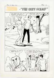 John Rosenberger Archie’s Pals ’n’ Gals #40 Complete 5-Page Story "The Best Policy" Original Art (Archie, 1967). (Total: 5 Original Art) | Heritage